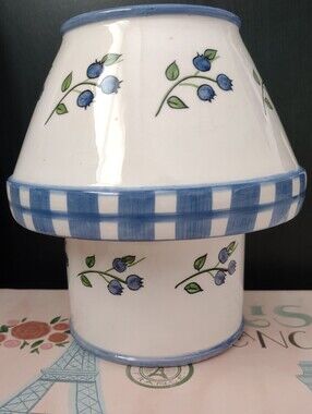 Fairy Lamp Vintage Candle Holder Ceramics Rustic Cottagecore